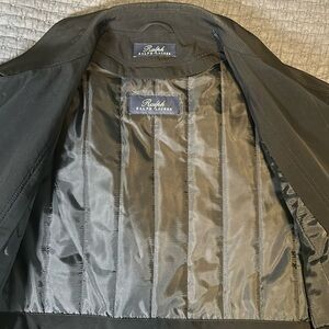 XL Ralph Lauren Long Black Trench Coat